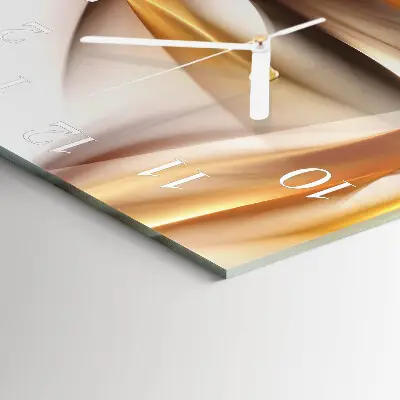 Moderne wandklok glas vierkant Abstractie