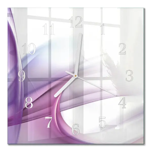 Vierkante glas klok Abstractie