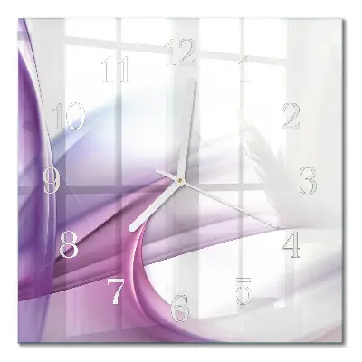 Vierkante glas klok Abstractie