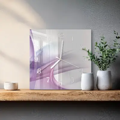 Vierkante glas klok Abstractie