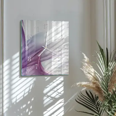 Vierkante glas klok Abstractie