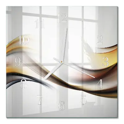 Vierkante glazen klok Abstractie