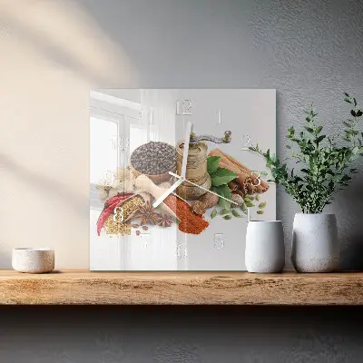 Decoratieve glazen klok vierkant Specerijen