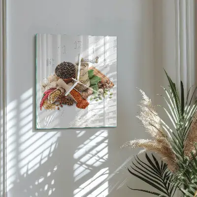 Decoratieve glazen klok vierkant Specerijen