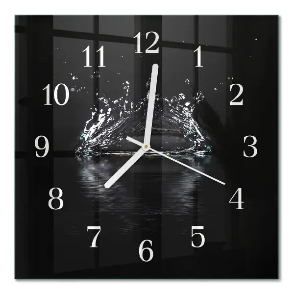 Decoratieve glazen klok vierkant Water