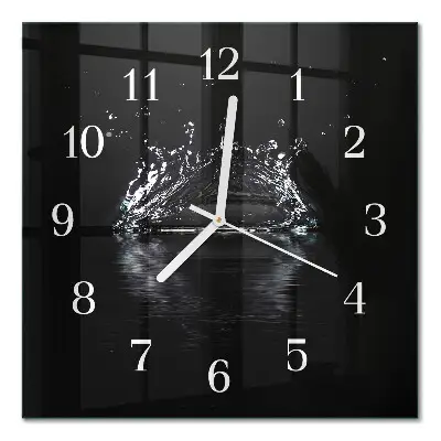 Decoratieve glazen klok vierkant Water