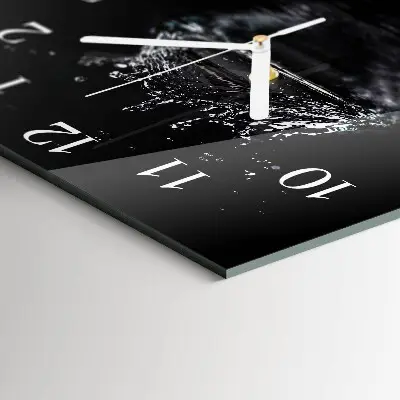 Decoratieve glazen klok vierkant Water