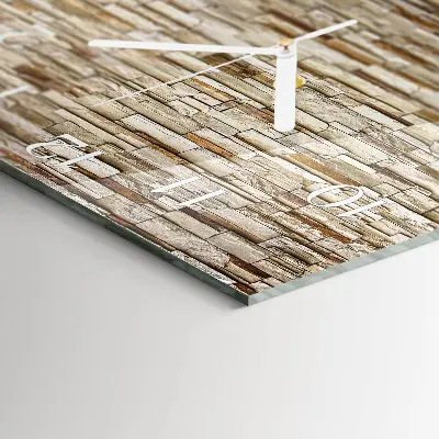 Moderne wandklok glas vierkant Klinker