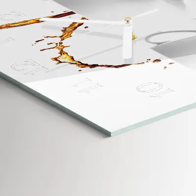 Decoratieve glazen klok vierkant Kopjes koffie