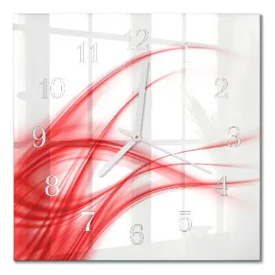 Decoratieve glazen klok vierkant Abstracte kunst