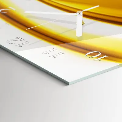 Moderne wandklok glas vierkant Abstracte kunst