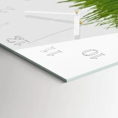 Vierkante glas klok Bloemkunst