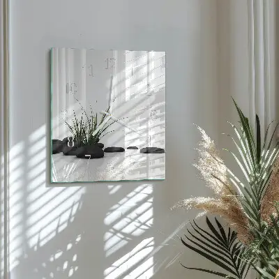 Decoratieve glazen klok vierkant Stenen