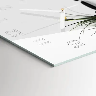 Decoratieve glazen klok vierkant Stenen