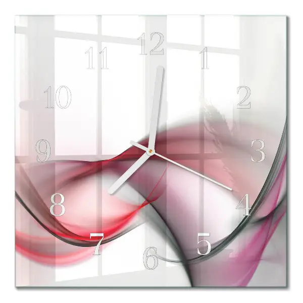 Decoratieve glazen klok vierkant Abstracte kunst