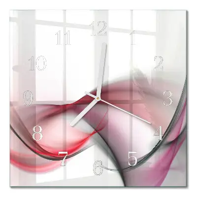 Decoratieve glazen klok vierkant Abstracte kunst