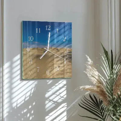 Decoratieve glazen klok vierkant Woestijn