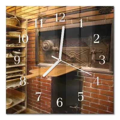 Decoratieve glazen klok vierkant Broodoven