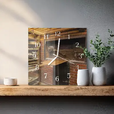 Decoratieve glazen klok vierkant Broodoven