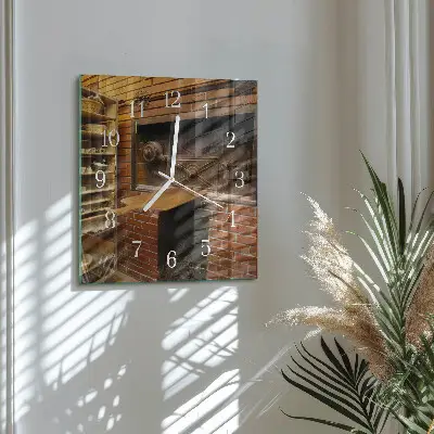 Decoratieve glazen klok vierkant Broodoven