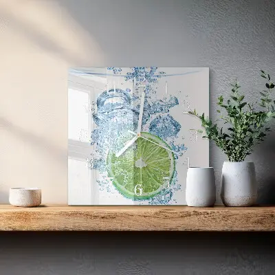 Vierkante glas klok Calciumcarbonaat