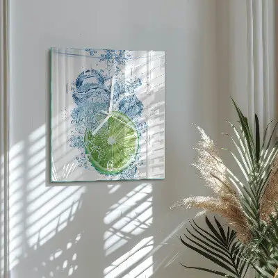 Vierkante glas klok Calciumcarbonaat