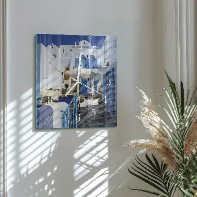 Vierkante glas klok Griekenland
