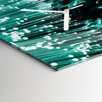 Vierkante glas klok Glasvezel