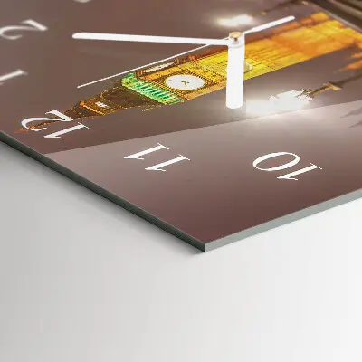 Decoratieve glazen klok vierkant Big ben