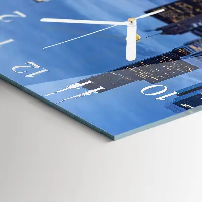 Decoratieve glazen klok vierkant Horizon