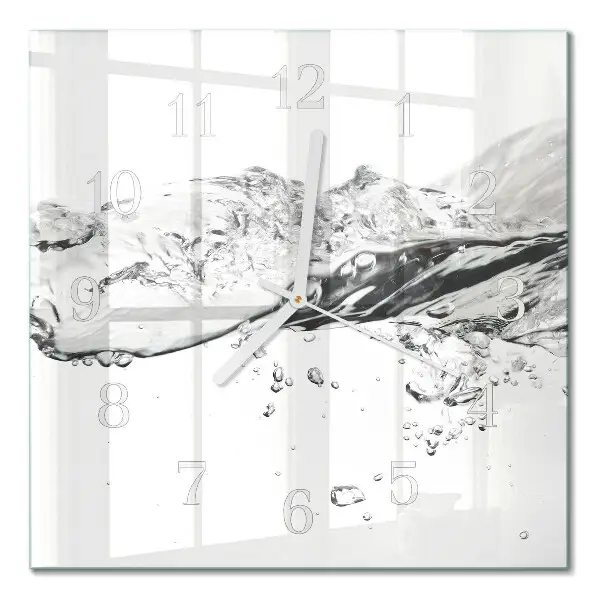 Decoratieve glazen klok vierkant Water