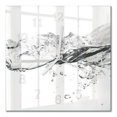 Decoratieve glazen klok vierkant Water