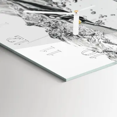 Decoratieve glazen klok vierkant Water