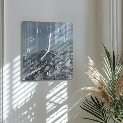 Vierkante glazen klok Bergen