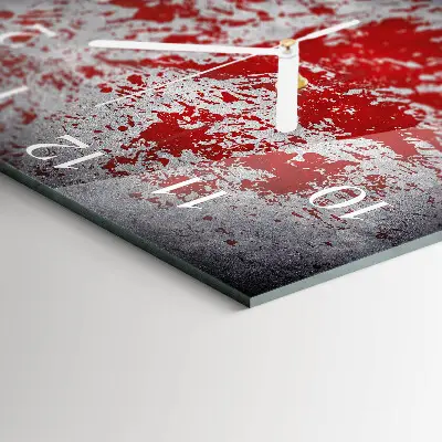 Decoratieve glazen klok vierkant Vlekken