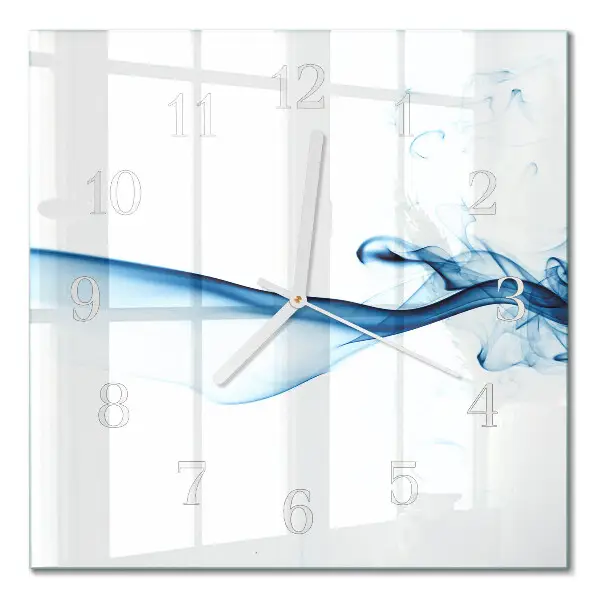 Decoratieve glazen klok vierkant Abstracte rook