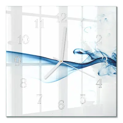 Decoratieve glazen klok vierkant Abstracte rook