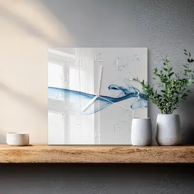Decoratieve glazen klok vierkant Abstracte rook