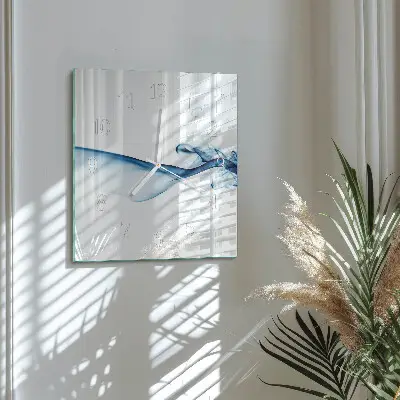 Decoratieve glazen klok vierkant Abstracte rook