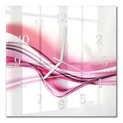 Vierkante glas klok Abstracte kunst