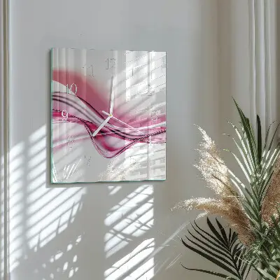 Vierkante glas klok Abstracte kunst