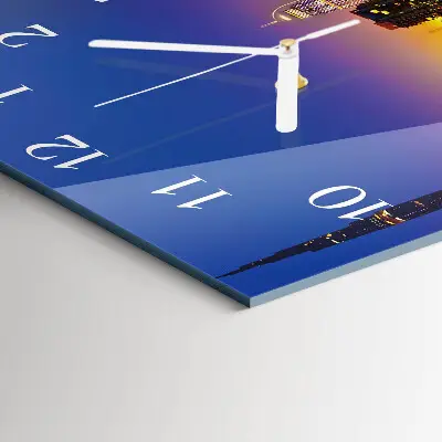 Vierkante glas klok Dubai horizon