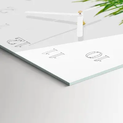 Decoratieve glazen klok vierkant Gras