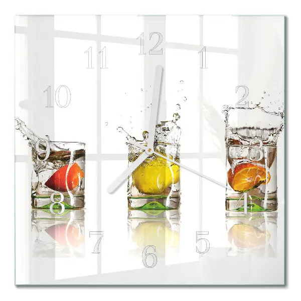 Decoratieve glazen klok vierkant Fruitbekers