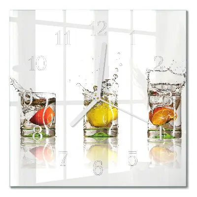 Decoratieve glazen klok vierkant Fruitbekers