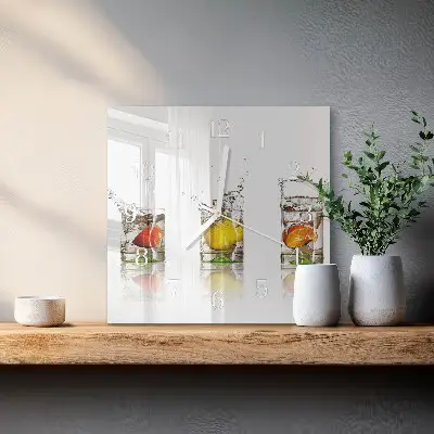 Decoratieve glazen klok vierkant Fruitbekers