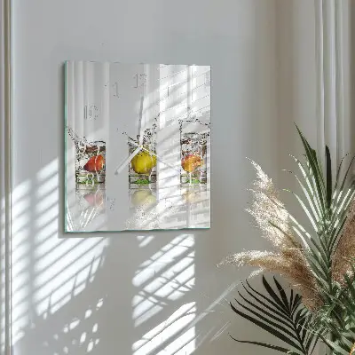 Decoratieve glazen klok vierkant Fruitbekers