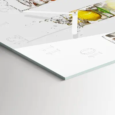 Decoratieve glazen klok vierkant Fruitbekers