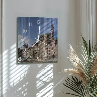 Decoratieve glazen klok vierkant Gdansk