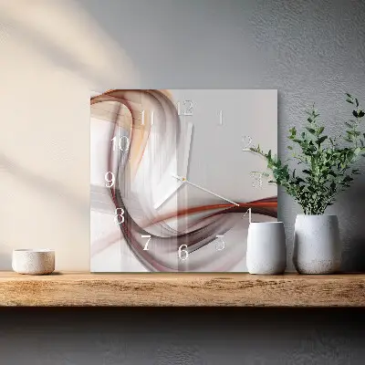 Vierkante glas klok Abstractie